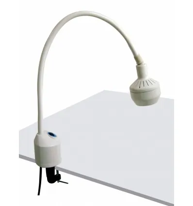 Lampa Badawczo-Zabiegowa FLH-2 LED, z mocowaniem do stolika (z dłuższą gęsią szyją, bezcieniowa)
