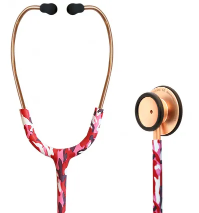 Stetoskop Internistyczny SPIRIT CK-S601PF Rose Gold Satin Camouflage Majestic Series Adult Dual Head