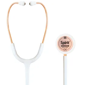 Stetoskop Internistyczny SPIRIT CK-S601PF Rose Gold Satin White Majestic Series Adult Dual Head
