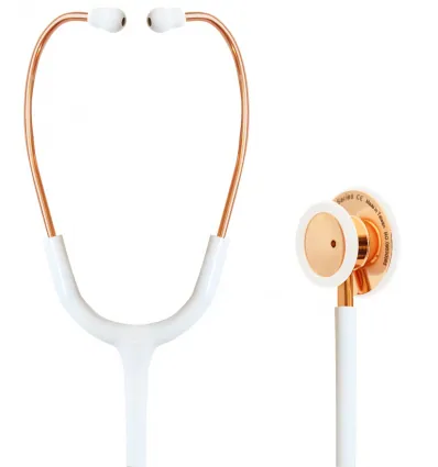 Stetoskop Internistyczny SPIRIT CK-S601PF Rose Gold Shining White Majestic Series Adult Dual Head