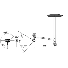 Lampa zabiegowo-operacyjna S300 sufitowa