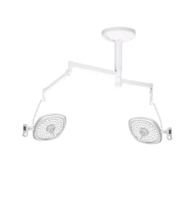 Lampa zabiegowo-operacyjna dwuczaszowa bezcieniowa M200DC sufitowa