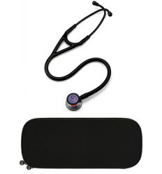 Stetoskop Littmann Cardiology IV czarny RAINBOW fioletowy(STEM) z dedykowanym etui