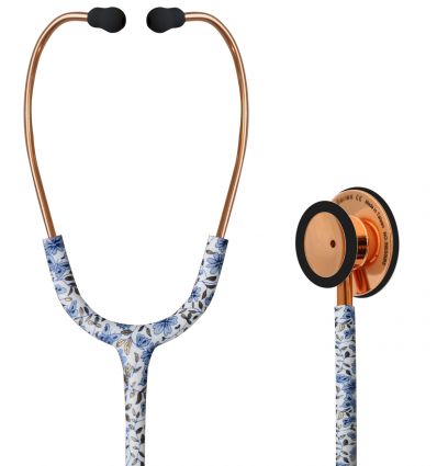 Stetoskop Internistyczny SPIRIT CK-S601PF Rose Gold Shining Blue Garden Majestic Series Adult Dual Head