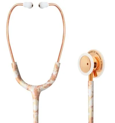 Stetoskop Internistyczny SPIRIT CK-S601PF Rose Gold Shining Golden Marble Majestic Series Adult Dual Head