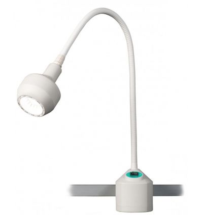Lampa Badawczo-Zabiegowa FLH-2 LED, z mocowaniem na szynie (z gęsią szyją, bezcieniowa)