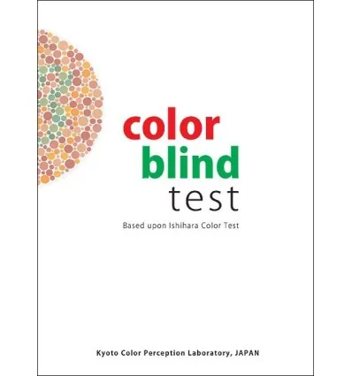 Tablice typu Ishihary - 38 tablic (test typu Ishihary, tablica pseudoizochromatyczna)