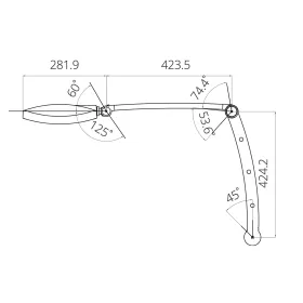 Lampa zabiegowo-operacyjna bezcieniowa E100W ścienna