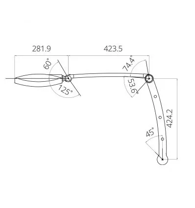 Lampa zabiegowo-operacyjna bezcieniowa E100W ścienna