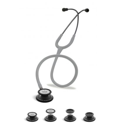 Stetoskop Internistyczno-Pediatryczny SPIRIT CK-SS601CPF Black Edition wszystko w jednym z drenem w kolorze szarym
