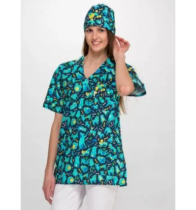 Bluza medyczna Ania krótki rękaw