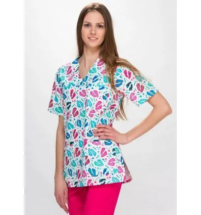 Bluza medyczna Ania krótki rękaw