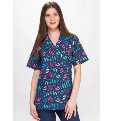 Bluza medyczna Ania krótki rękaw