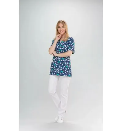 Bluza medyczna Ania krótki rękaw
