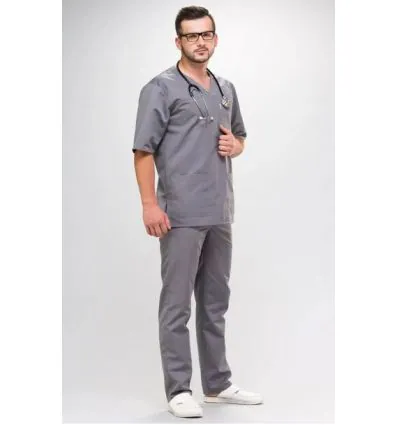 Bluza medyczna Krzysztof krótki rękaw