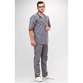 Bluza medyczna Krzysztof krótki rękaw