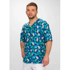 Bluza medyczna Krzysztof krótki rękaw