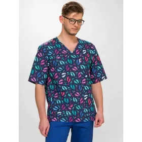Bluza medyczna Krzysztof krótki rękaw