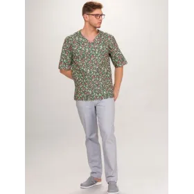 Bluza medyczna Krzysztof krótki rękaw