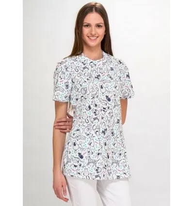 Bluza medyczna Paula krótki rękaw