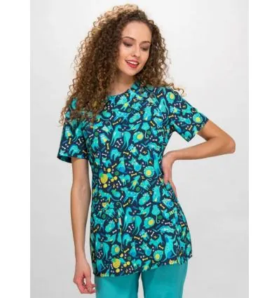 Bluza medyczna Paula krótki rękaw
