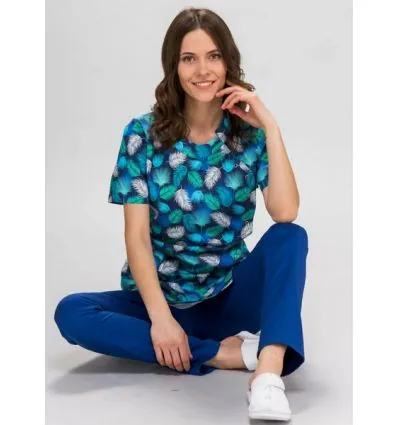 Bluza medyczna Paula krótki rękaw