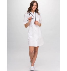 Sukienka medyczna LENA FLEX krótki rękaw