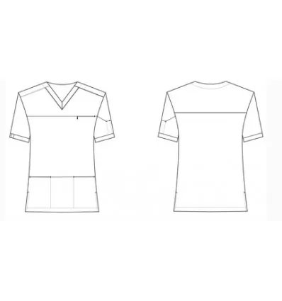Bluza medyczna LEO krótki rękaw