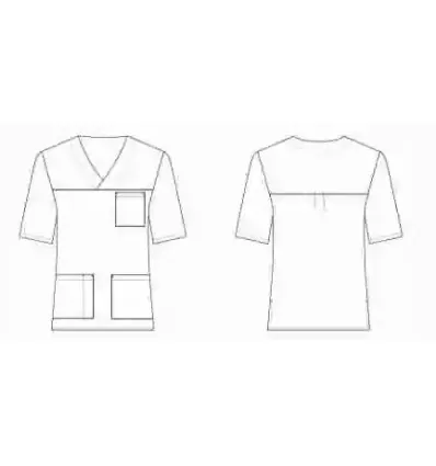 Bluza medyczna Krzysztof krótki rękaw