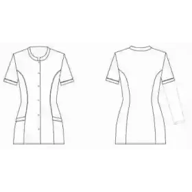 Bluza medyczna LAURA krótki rękaw