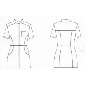 Bluza medyczna Lena długi rękaw