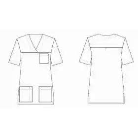 Bluza medyczna Ania krótki rękaw