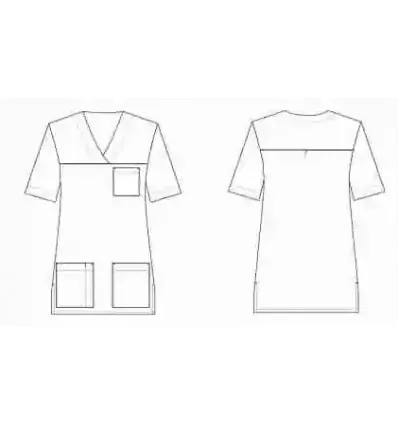 Bluza medyczna Ania krótki rękaw