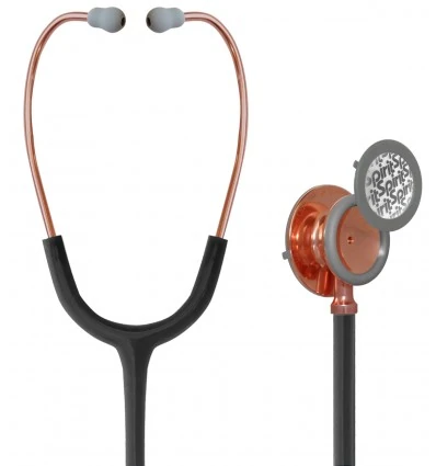 Stetoskop Internistyczno-Pediatryczny SPIRIT CK-S631FR Rose Gold Shining Black Advanced Rapid Conversion Dual Head
