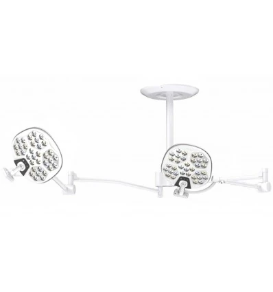 Lampa zabiegowo-operacyjna dwuczaszowa bezcieniowa S250W sufitowa