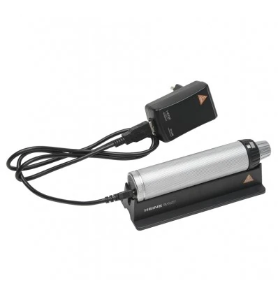 Rękojeść akumulatorowa BETA4 USB, z baterią Li-ION, ładowarką sieciową E4-USB z przewodem i podstawką pod rękojeść.