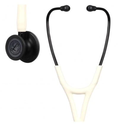 Stetoskop Littmann Cardiology IV BLACK EDITION z nowym satynowym drenem alabaster