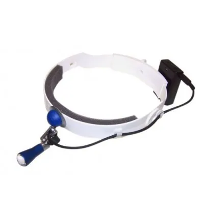 Lampa czołowa Led FAROMED - zasilanie bateryjne 3xAA na opasce (lampa naczołowa)