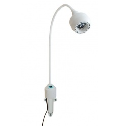 Lampa Badawczo-Zabiegowa FLH-2 LED, z mocowaniem do ściany (z dłuższą gęsią szyją, bezcieniowa) 