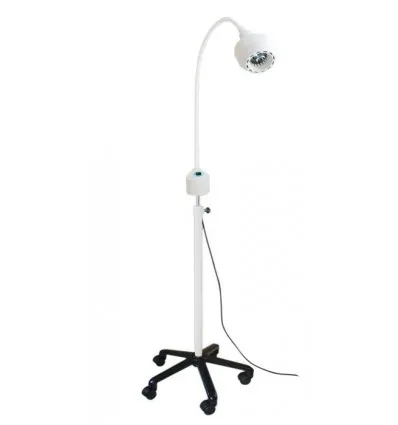 Lampa Badawczo-Zabiegowa FLH-2 LED, ze statywem na pięciu kółkach (z dłuższą gęsią szyją, bezcieniowa)