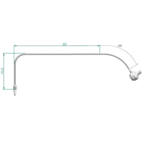 Lampa Badawczo-Zabiegowa FLH-233Z LED, z mocowaniem do ściany (z gęsią szyją, bezcieniowa)