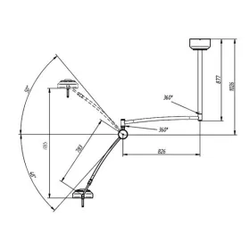Lampa Bezcieniowa Zabiegowo-Diagnostyczna LED sufitowa L21-25T