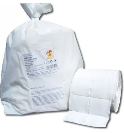 Tampon celulozowy jednorazowy - 2 x 500 szt.