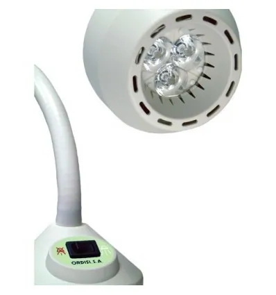 Lampa Badawczo-Zabiegowa FLH-2 LED, ze statywem na pięciu kółkach (z gęsią szyją, bezcieniowa)