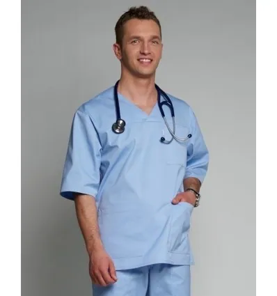 Bluza medyczna Krzysztof krótki rękaw