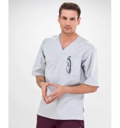 Bluza medyczna Krzysztof krótki rękaw