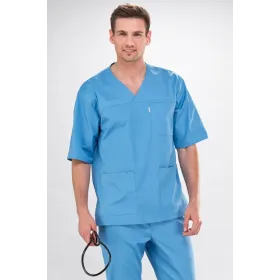 Bluza medyczna Krzysztof krótki rękaw