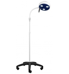 Lampa bezcieniowa LED FLHD3 R Badawczo-Zabiegowa ze statywem na pięciu kółkach, z gęsią szyją