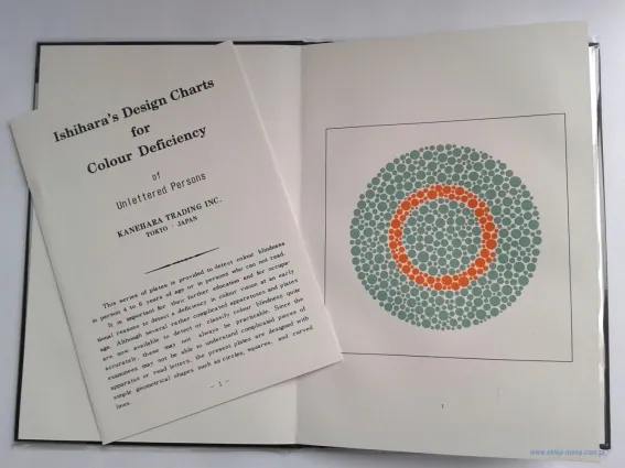 Tablica Ishihary dla dzieci (Tablice Ishihary, Mastubary, Test Ishihary, Tablica Pseudoizochromatyczna)