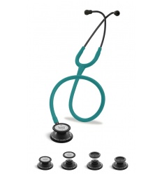 Stetoskop Internistyczno-Pediatryczny SPIRIT CK-SS601CPF Black Edition wszystko w jednym z drenem w kolorze zieleń morska